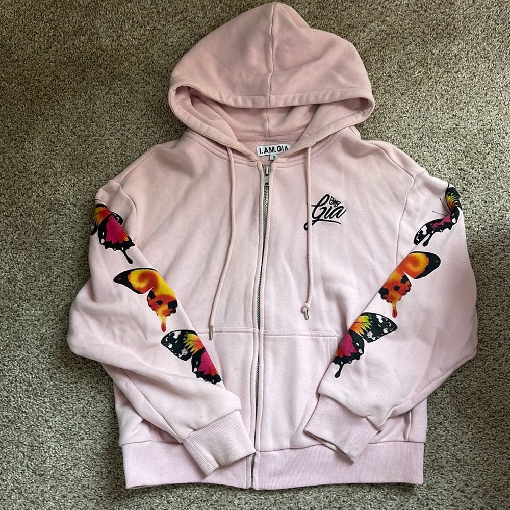 IAMGIA Pink Butterfly Sweatsuit